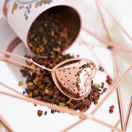 Rose Gold Heart Tea Infuser