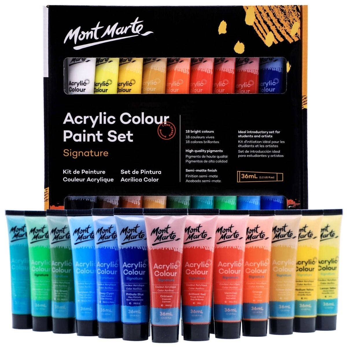 Acrylic Colour Paint Set Signature 18 pc. x 1.2 US fl. oz.