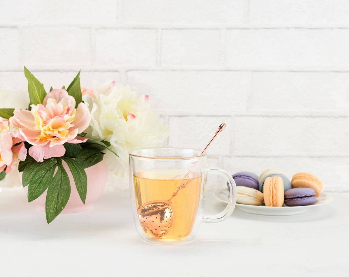 Rose Gold Heart Tea Infuser