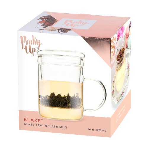 Blake Glass Tea Infuser Mug by Pinky Up