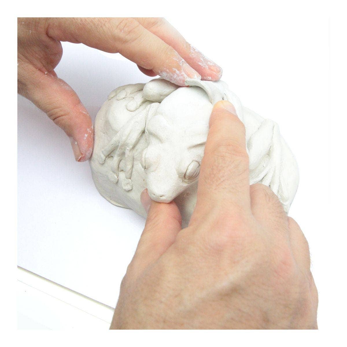 Air Hardening Modelling Clay Premium - White 500 grams