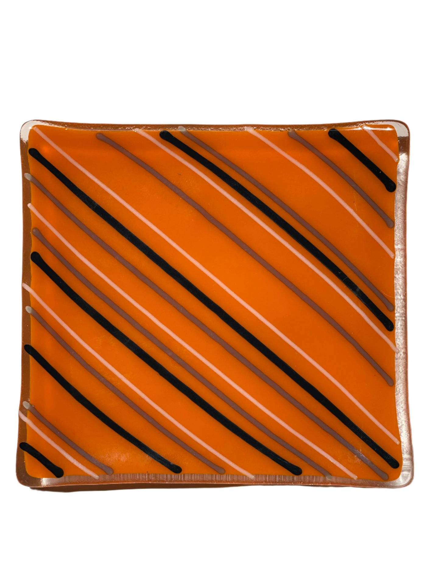 Fused Glass -  5" x 5" Square Dish (Depths Vary)