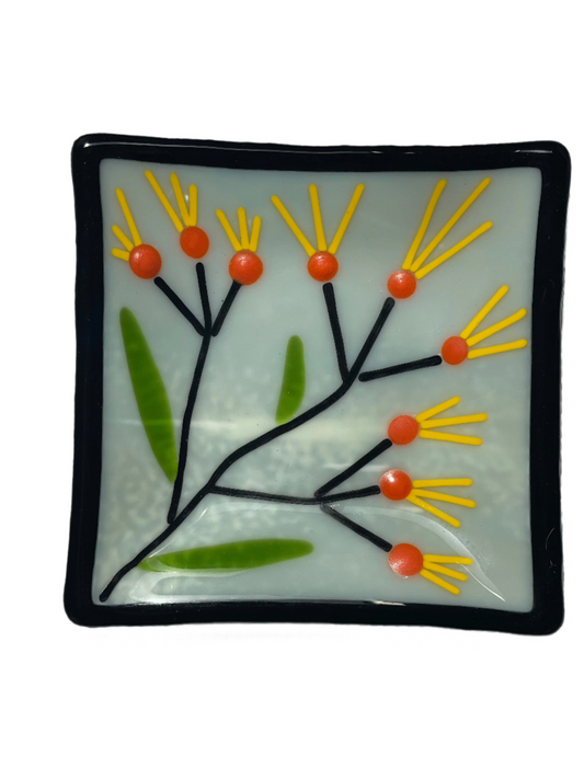 Fused Glass -  5" x 5" Square Dish (Depths Vary)