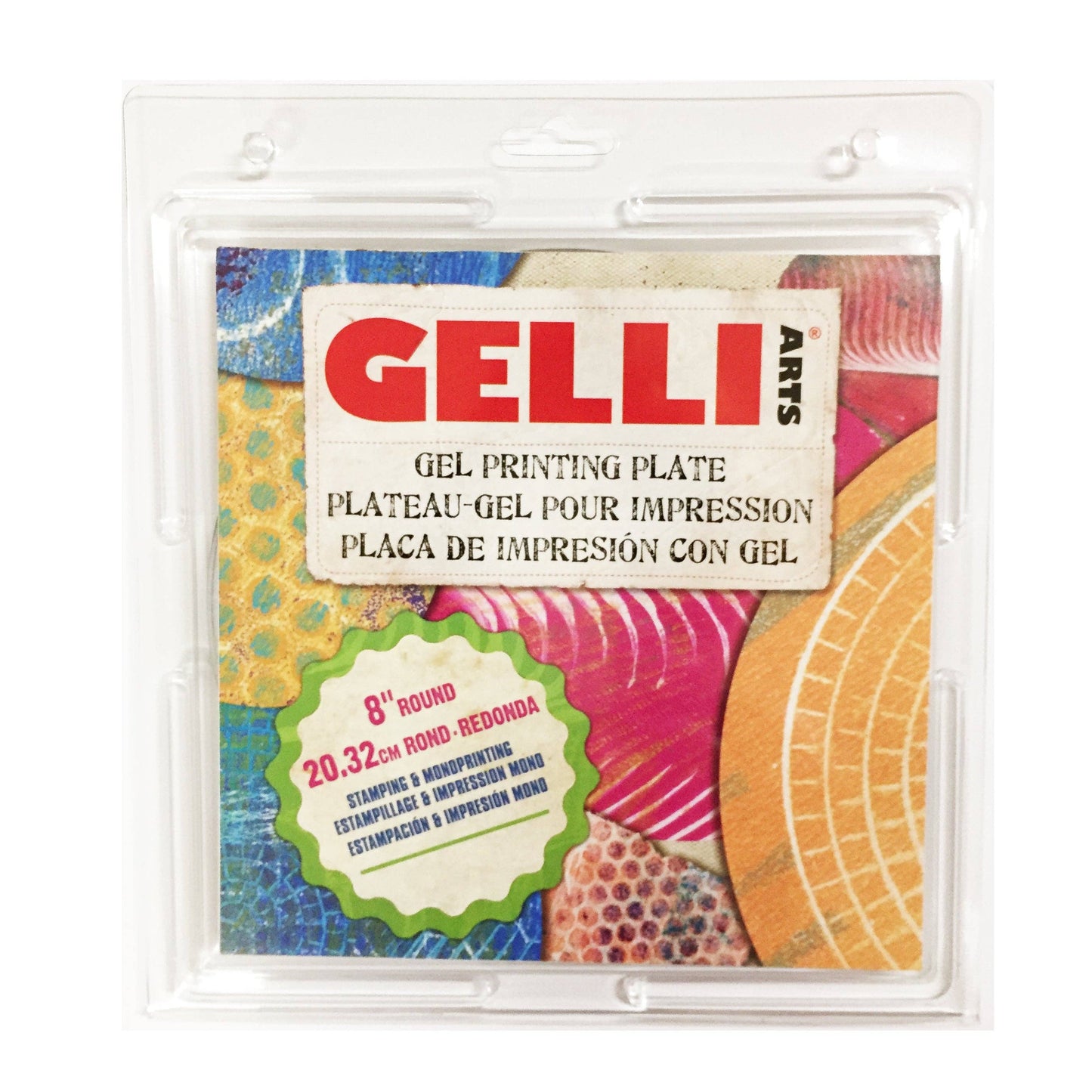 8” Round Gelli® Printing Plate