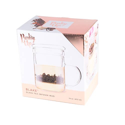 Blake Glass Tea Infuser Mug by Pinky Up