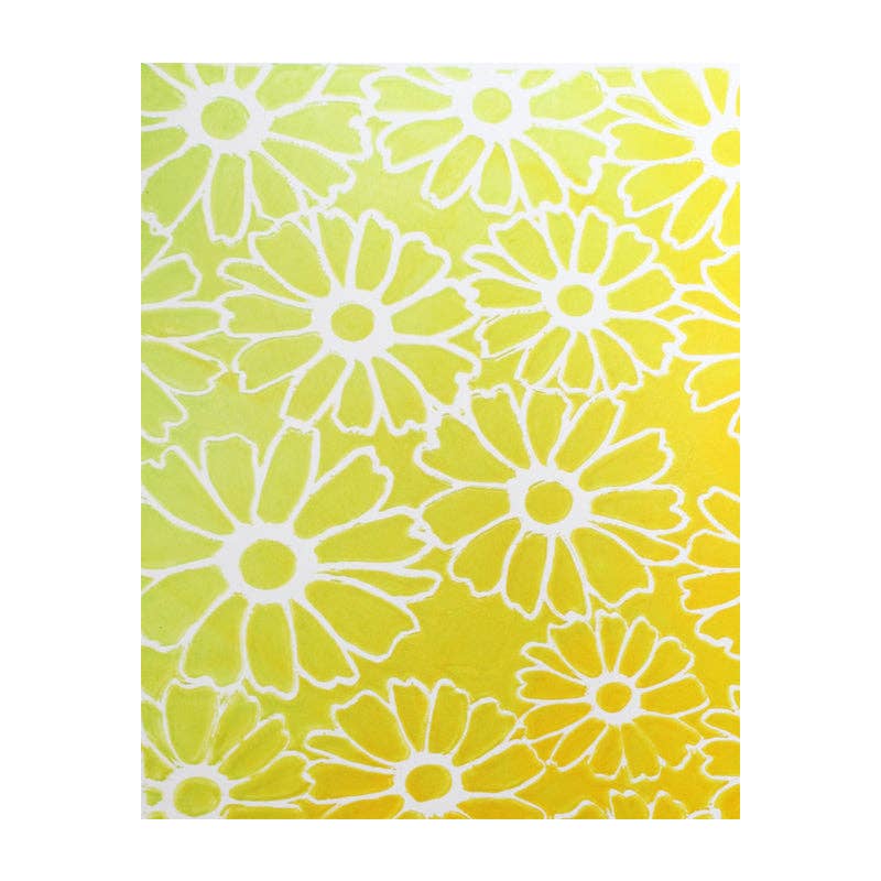 Flower Stencil - Designed to print with 8x10 Gelli Arts® printing plate