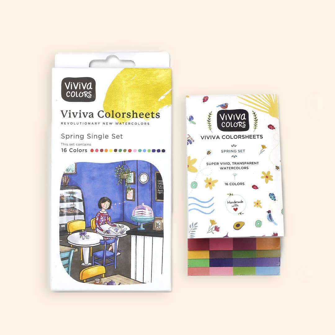 Viviva Watercolor Colorsheets - Original, Spring, Fall, or Metallic