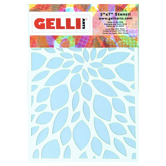 Leaf Stencil - Designed to print with 5x7 Gelli Arts® printing plate