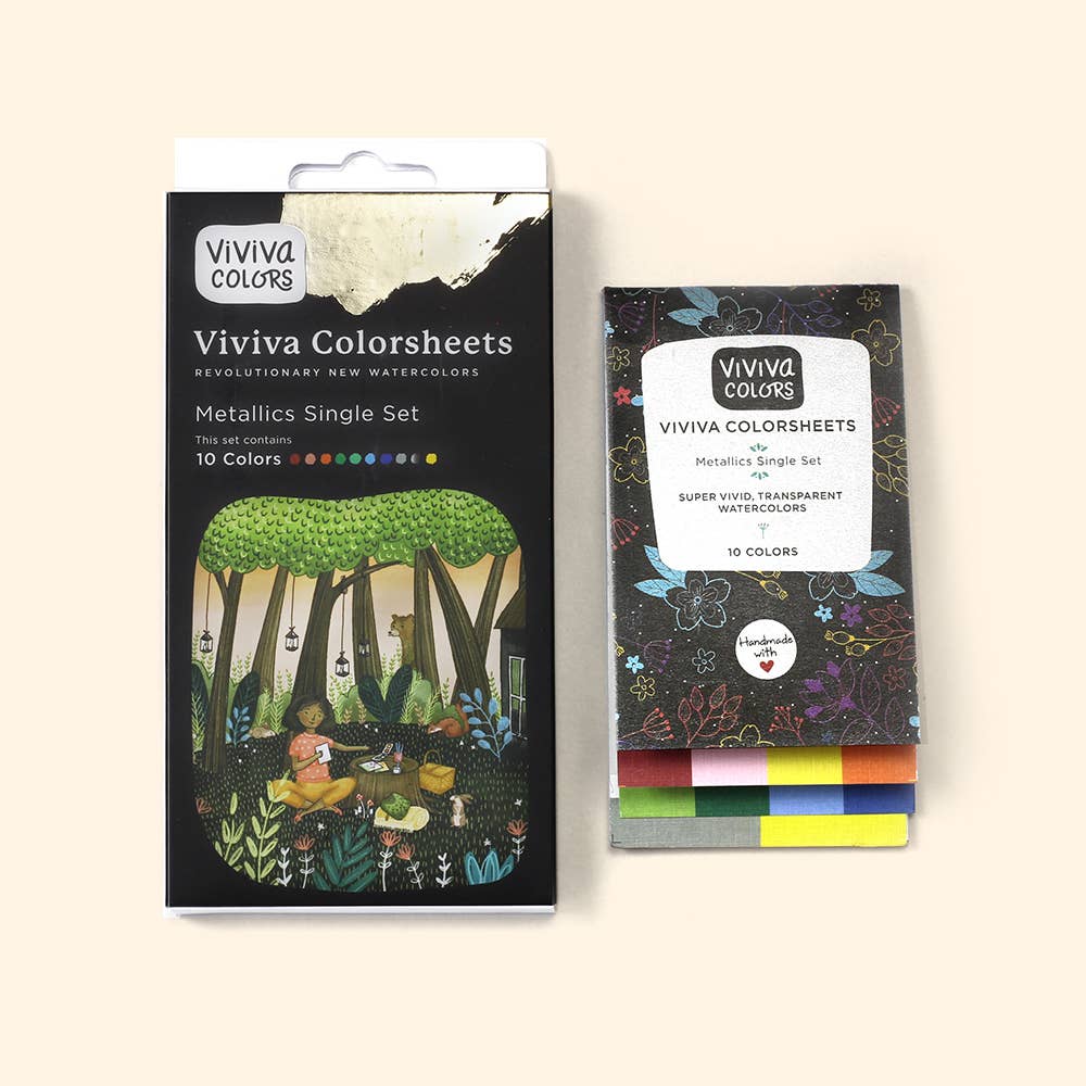 Viviva Watercolor Colorsheets - Original, Spring, Fall, or Metallic